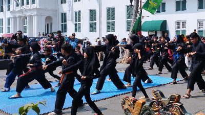 Sudin Kebudayaan Semangati Jawara PPSI Latihan Bersama di Kotatua